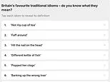 Britain's Favourite Traditional Idioms Revealed in New Study