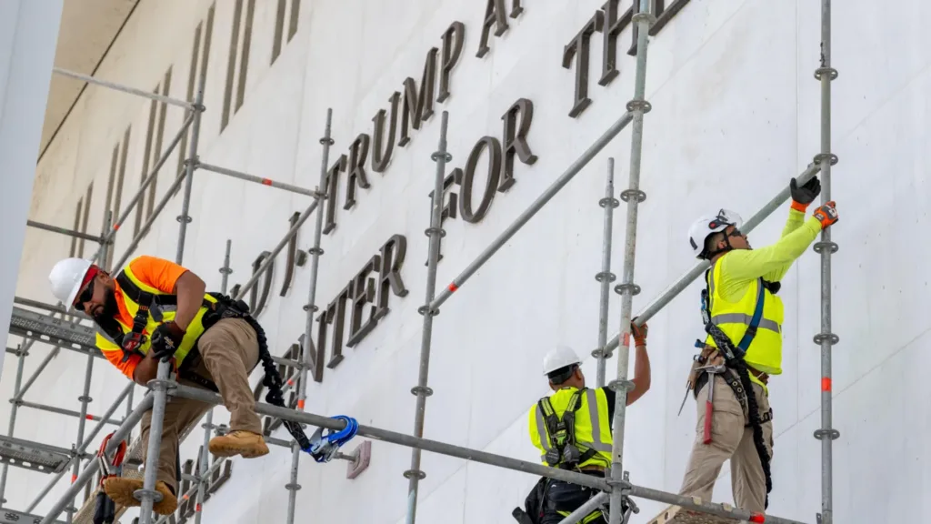 Trump's Name Comes Down: Workers Remove Letters from Kennedy Center After Court Order