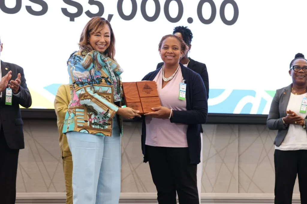 Barbados firm turning sargassum into gas wins top prize at Caribbean climate summit