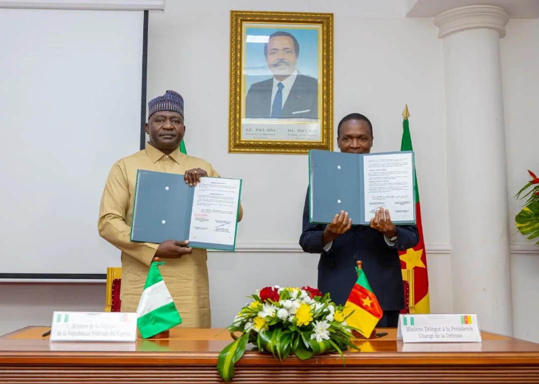 Nigeria and Cameroon sign defence pact to secure shared southern border