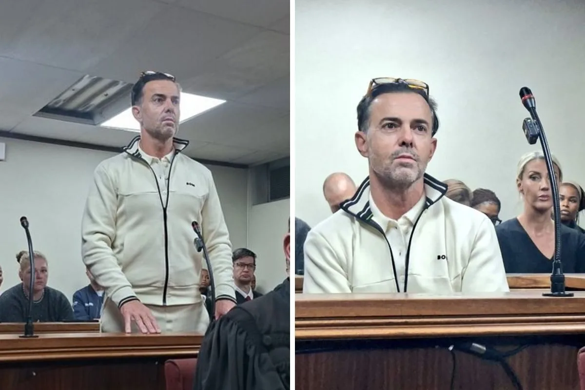 Peet Viljoen appears in court in designer tracksuit, facing 400 charges including fraud and corruption