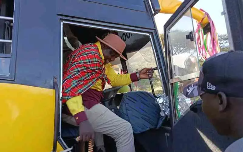 School gets shiny new bus but no road to drive it on in West Pokot