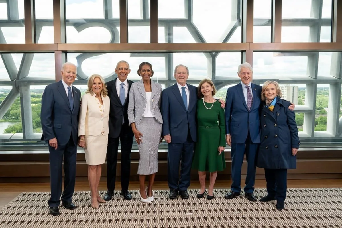 Michelle Obama's emotional tribute steals show at Obama Presidential Center grand opening