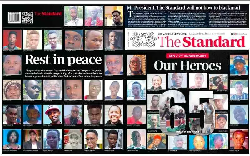 Exactly 2 Years On, Kenya's Gen-Z Martyrs Remembered