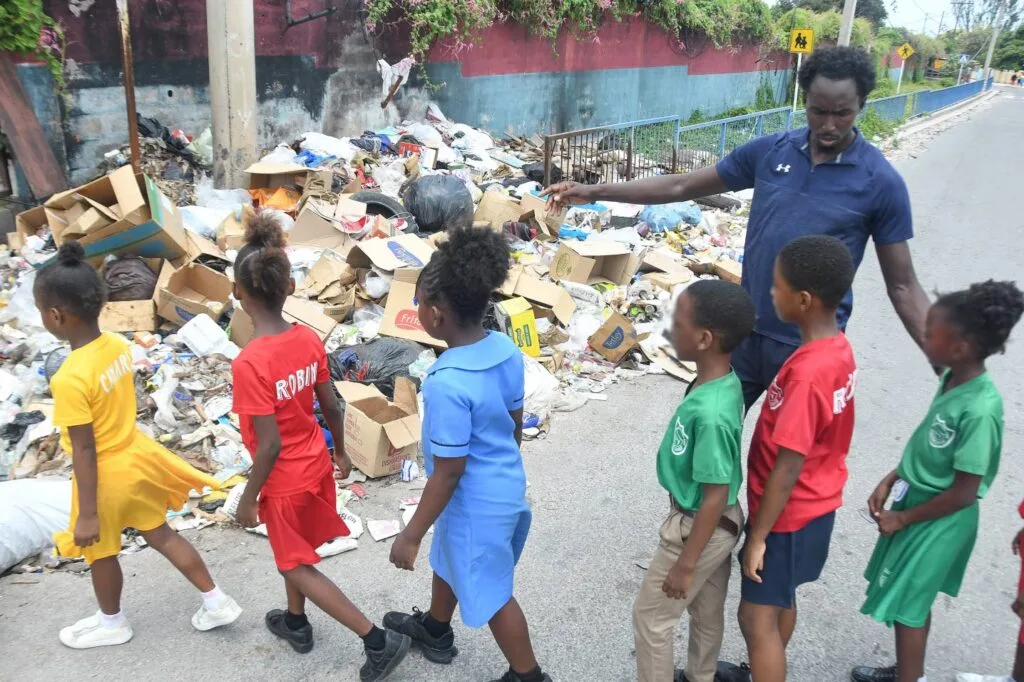 Jamaican School Under Siege: Piles of Garbage Choking Maxfield Park Primary