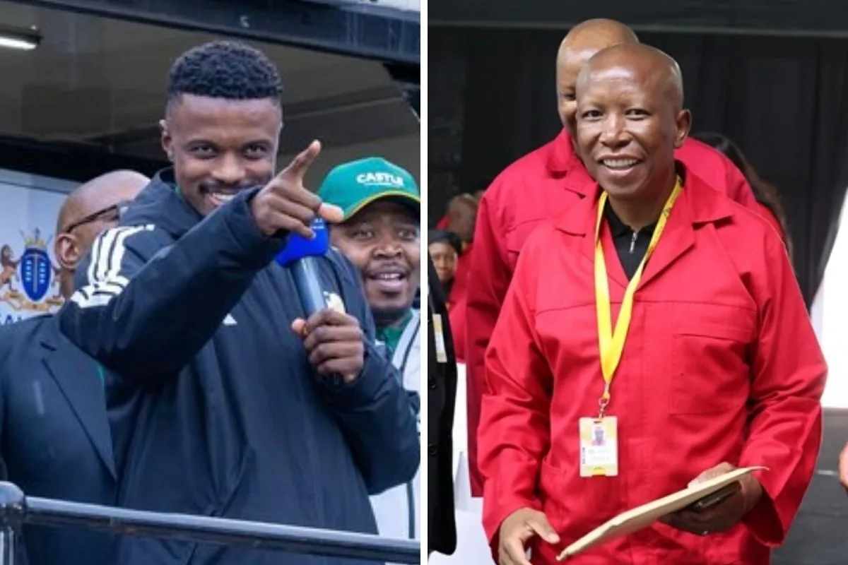 Malema Defends Bafana Star Mokoena After EFF Shout-Out