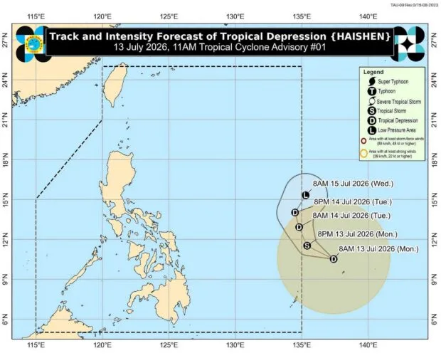 Tropical Depression Formed Outside PAR, But Less Likely to Affect PH