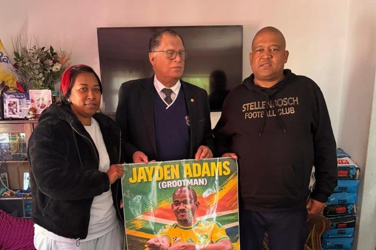 SAFA President Danny Jordaan Visits Jayden Adams' Family After Tragic Death