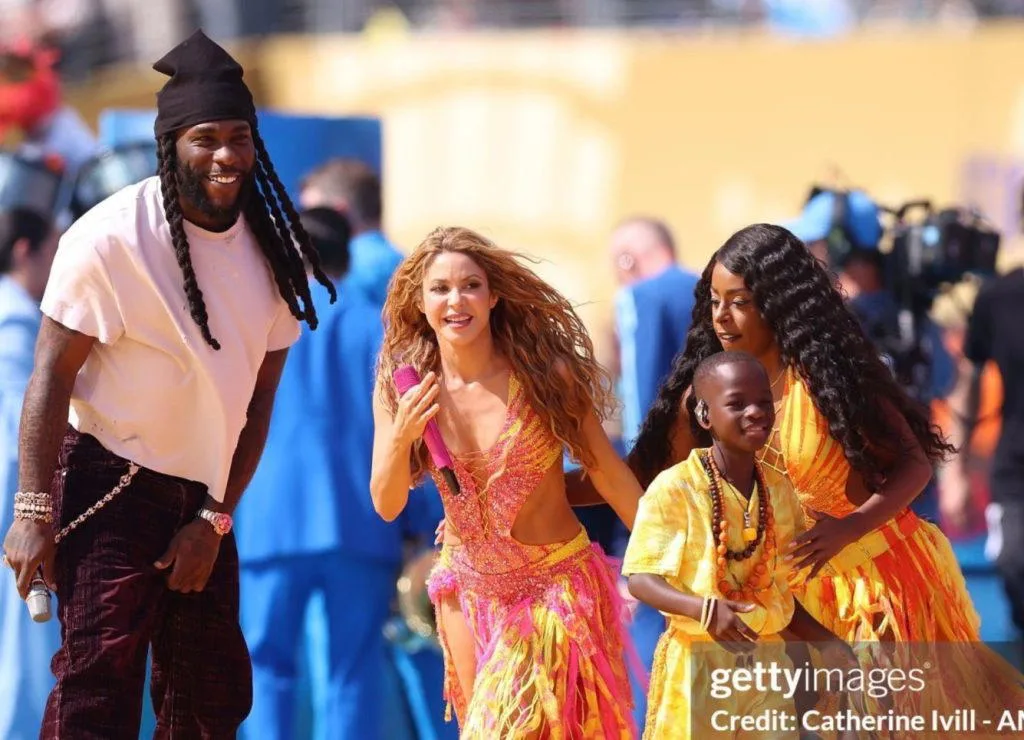 Burna Boy, Shakira Deliver Stunning Performance of 'Dai Dai' at World Cup Half-time Show