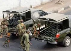 Soldiers Restrict Movement Along INEC Office Road in Osun State