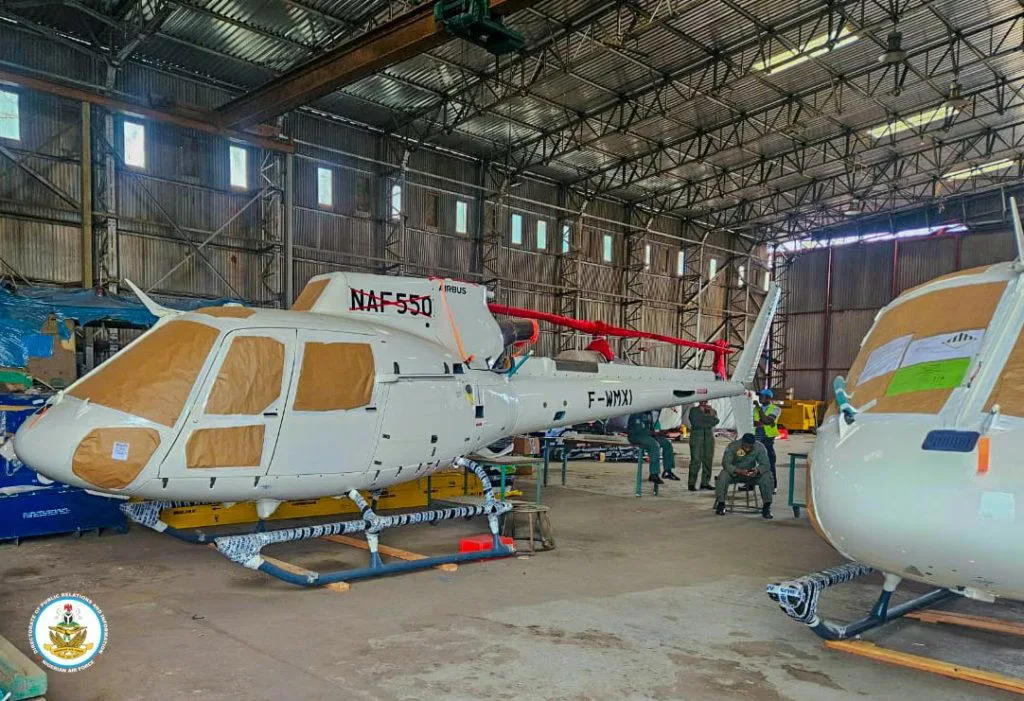 NAF Lands 5 New Helicopters to Bolster Security Operations